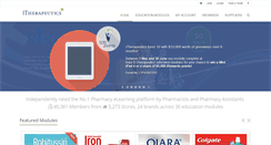 Desktop Screenshot of itherapeutics.com.au